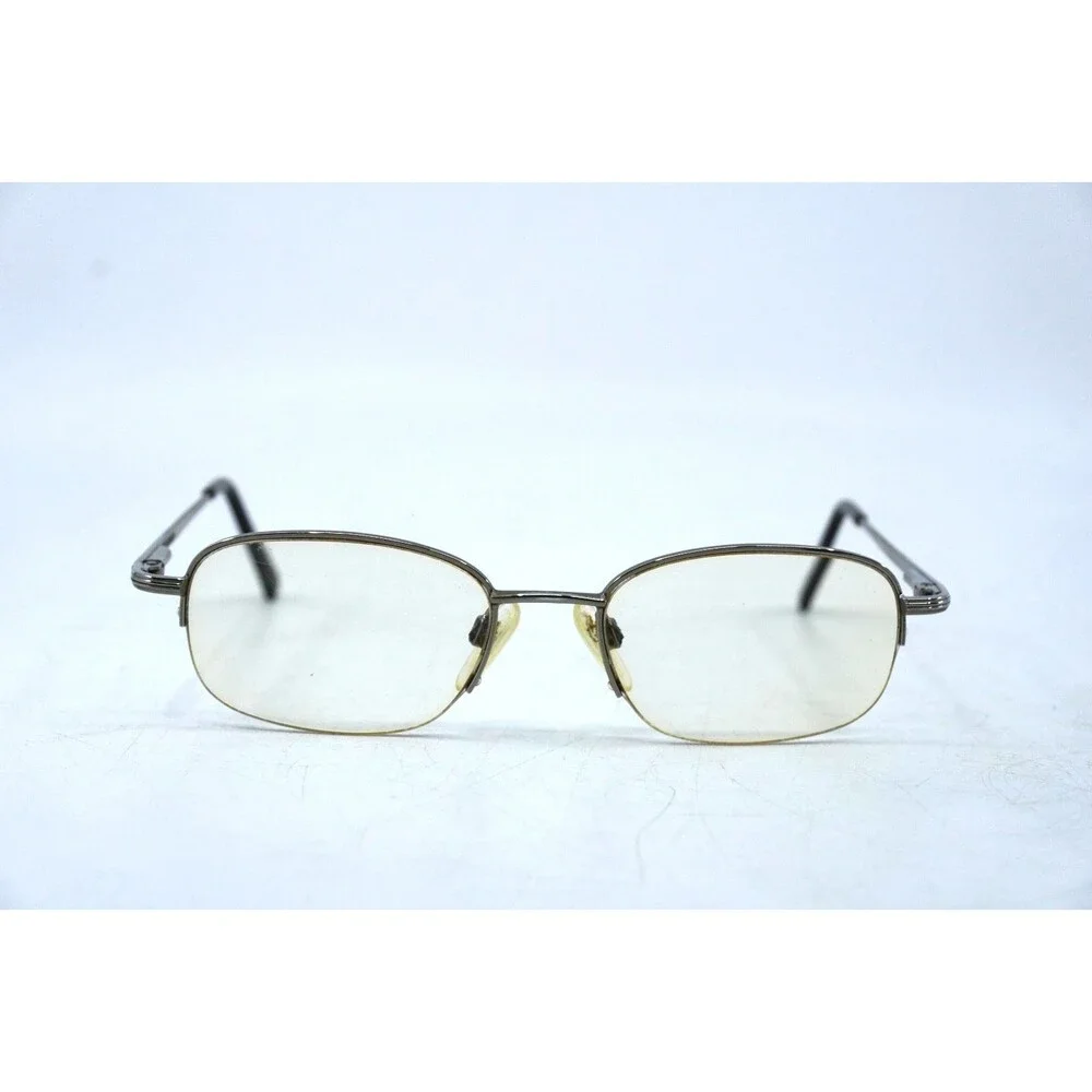 Stetson 191 Silver Metal Half Rim Flex Eyeglasses Frame Zyloware 50-18-140-33